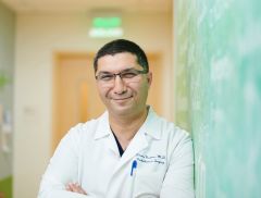 Originally hesitant, Russian-speaking congenital heart surgeon Dr. Teimour Nasirov of Sutter Medical Center got vaccinated in order to be closer to his parents. Photo: Sutter Health